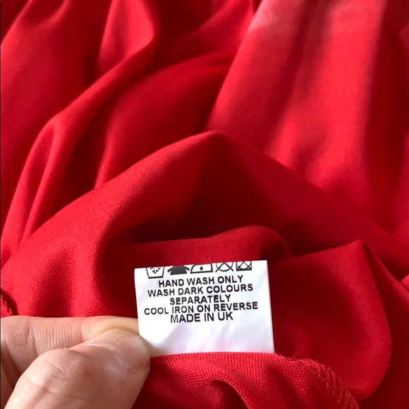 Jackie O red dress one shoulder size S - Picture 15 of 16